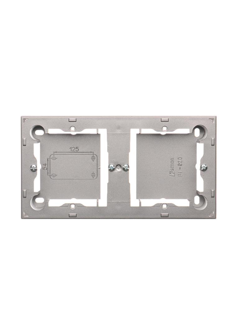 puszki instal. Puszka natynkowa płytka (31mm) podwójna stal inox MPN2/21 KONTAKT