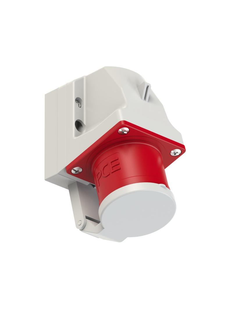 WTYCZKA ODBIORNIKOWA Z KLAPKĄ 32A 400V 3P+Z  IP44