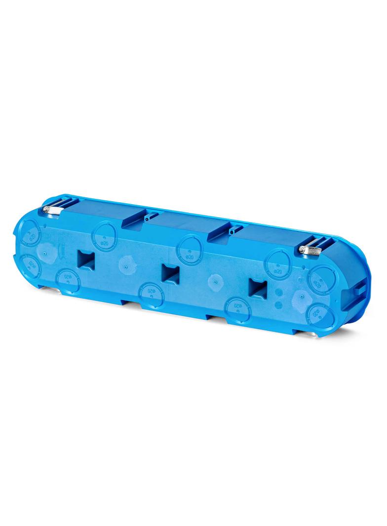 P4x60D ,  Puszka instalacyjna do pustych ścian Multibox2 - czteropolowa O 4x60, niebieski