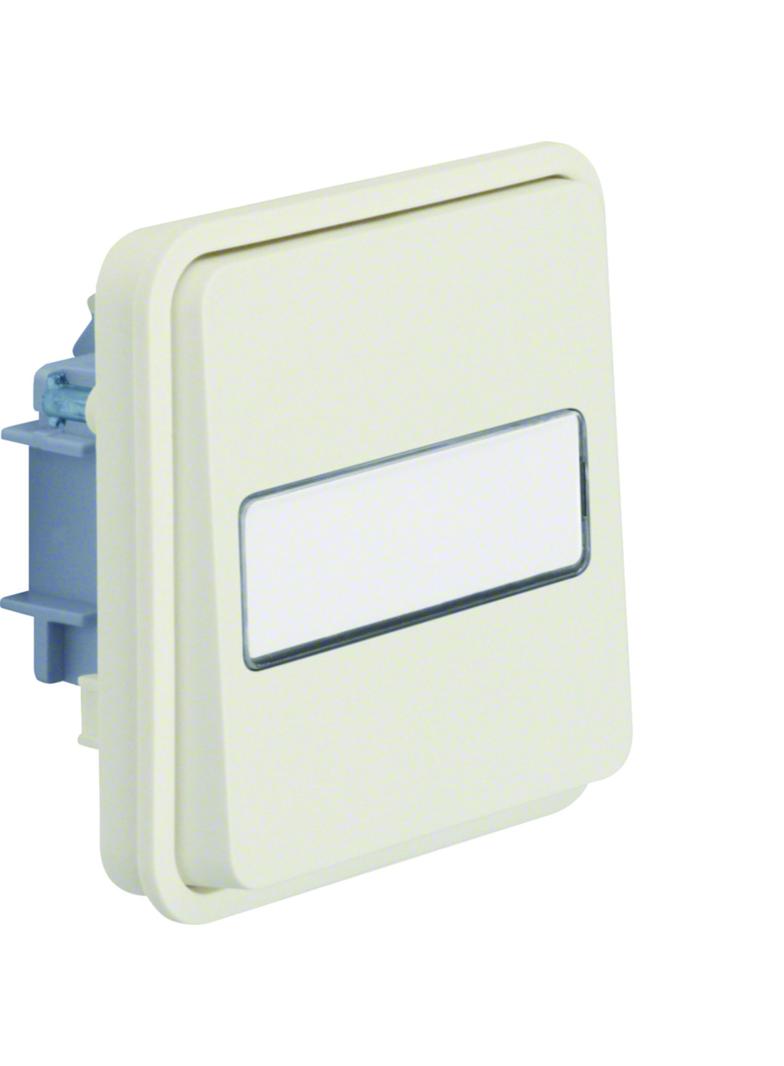 BERKER W.1 Łącznik uniwersalny z podświetlanym polem opisowym IP55 biały 30863532 HAGER