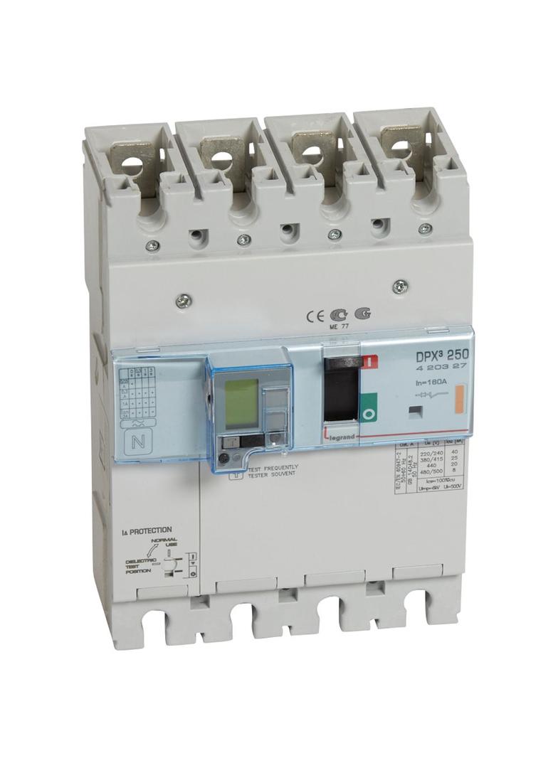 Wyłącznik DPX3 250 El Z Zab. R-Pr. 4P 160A 25Ka 420327 LEGRAND