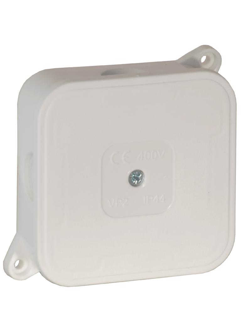 Puszka n/t ECO IP44 400V 4 dławnice gumowe 85x85x35mm biały 60 szt. OR-JB-13806/W/60 ORNO