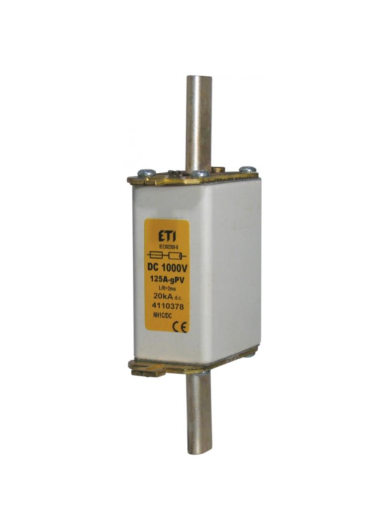 Wkładka topikowa WT/NH 0 DC 1000V M0 gR 125A 1000V DC 004110527 ETI