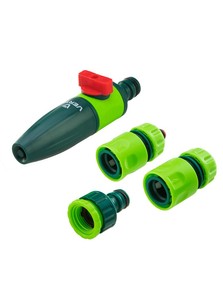 Zestaw ze zraszaczem prostym, złączkami, przyłączem do kranu 1/2"