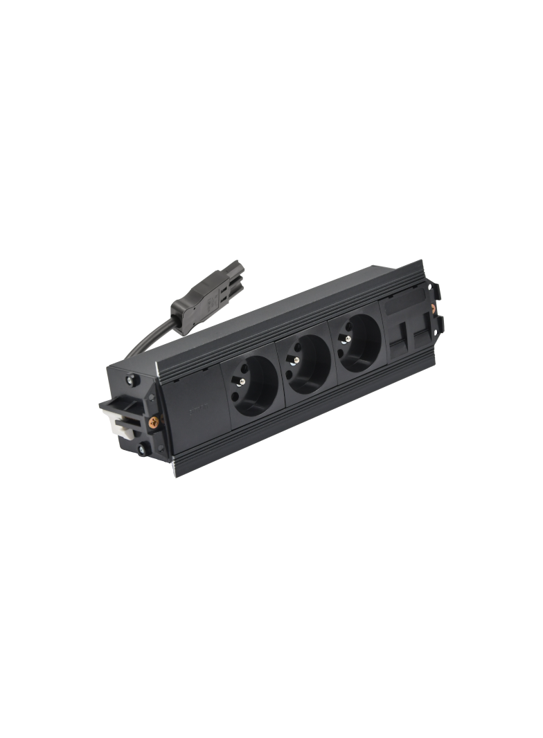 "Simon 480 TS48-530E300K0-44 Indesk 3 gn. typ E i płytka dla 2 złączy RJ45 keystone
