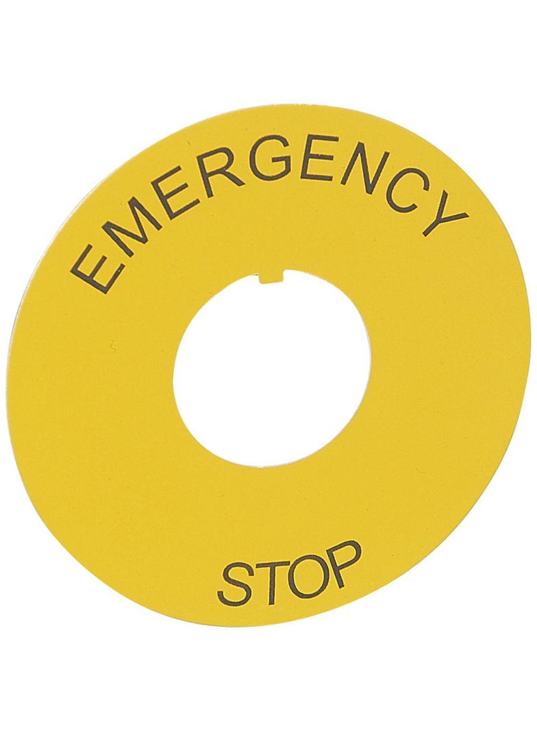 ETYKIETA OSMOZ  EMERGENCY STOP  ŚR. 60MM, Legrand