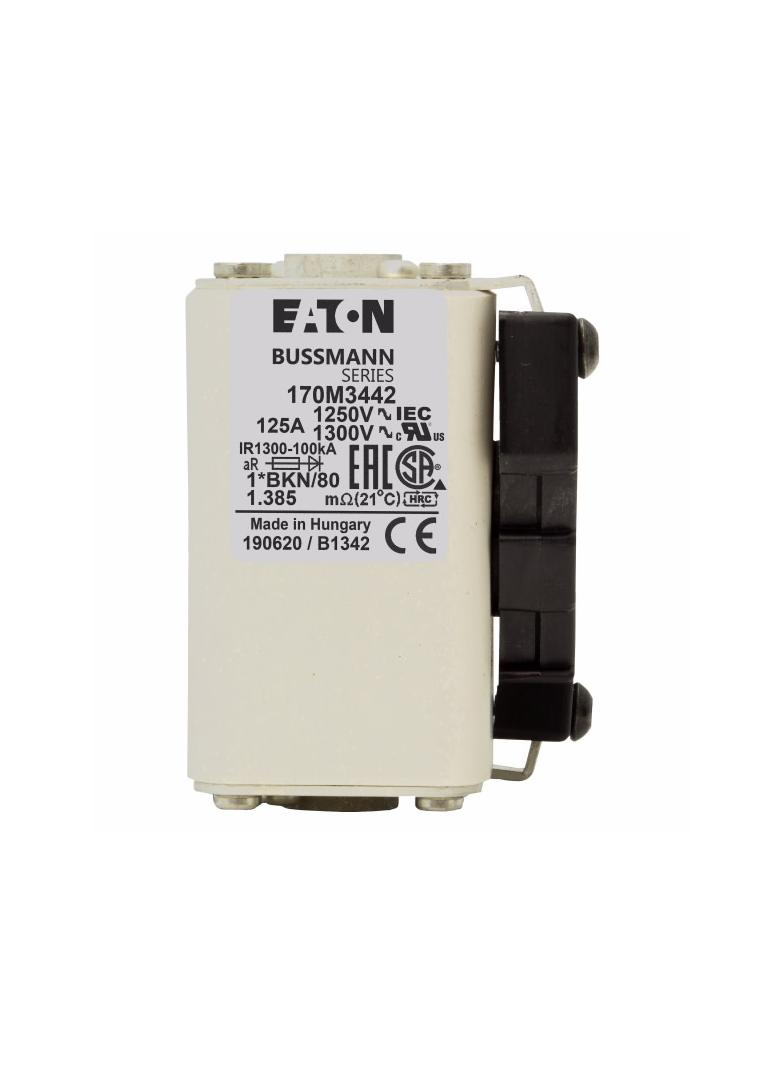FUSE 125A 1250V 1*BKN/80 AR CU Wkładka szybka 125A AC 1250V rozmiar 1 45x59x81 mm aR 170M3442 EATON