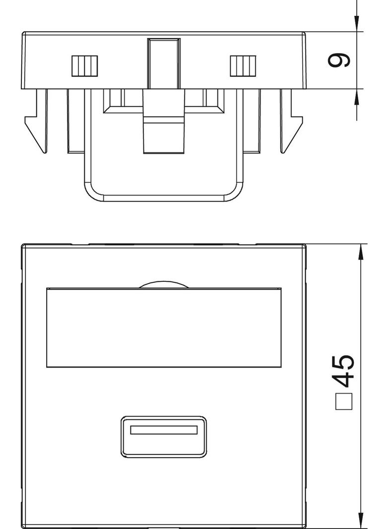 MTG-U3A S RW1, Wspornik multimedia USB 3.0 A, gn. z poł.śrub.