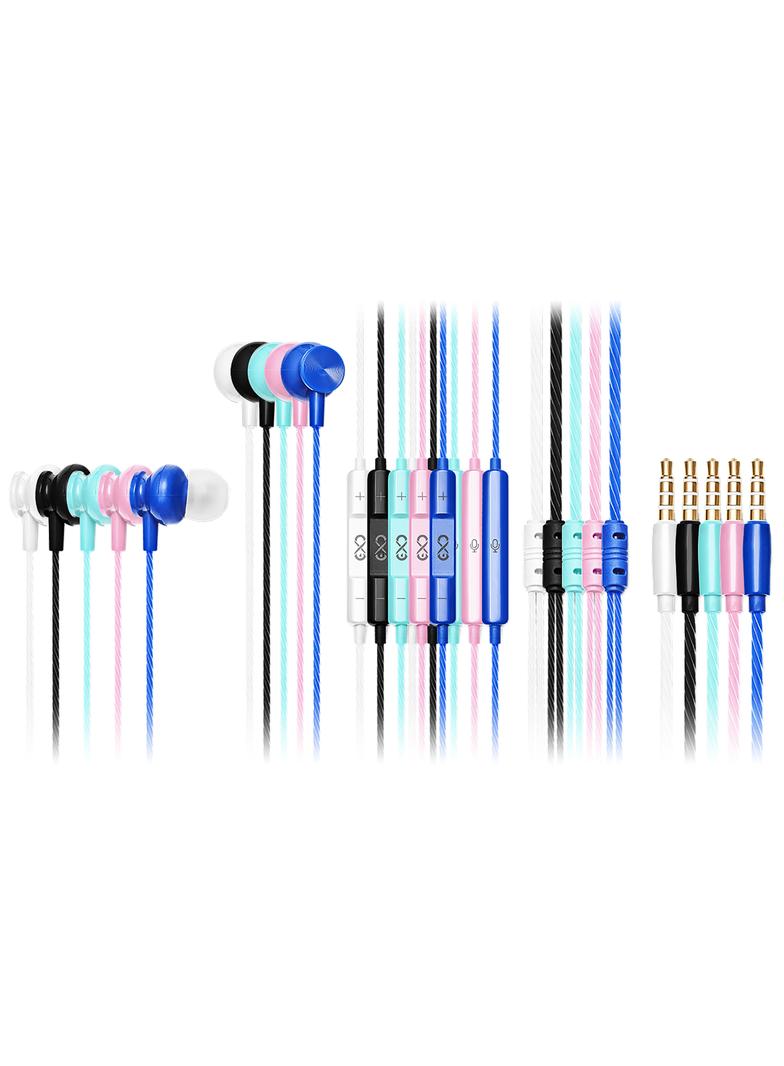 EXC Mobile słuchawki dokanałowe z mikrofonem BASS, JACK 3,5mm, kolor mix* (*wysyłany losowo z dostęp