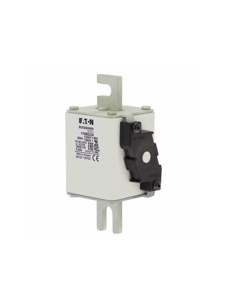 FUSE 250A 1250V 2KN/110 AR CU Wkładka szybka 250A AC 1250V rozmiar 2 61x77x138 mm aR DIN I 170M5238