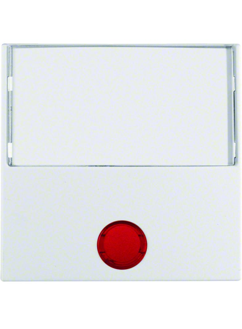 BERKER S.1/B.3/B.7 Klawisz z 5 dołączonymi soczewkami i dużym polem opisowym biały mat 16961909 HAGE