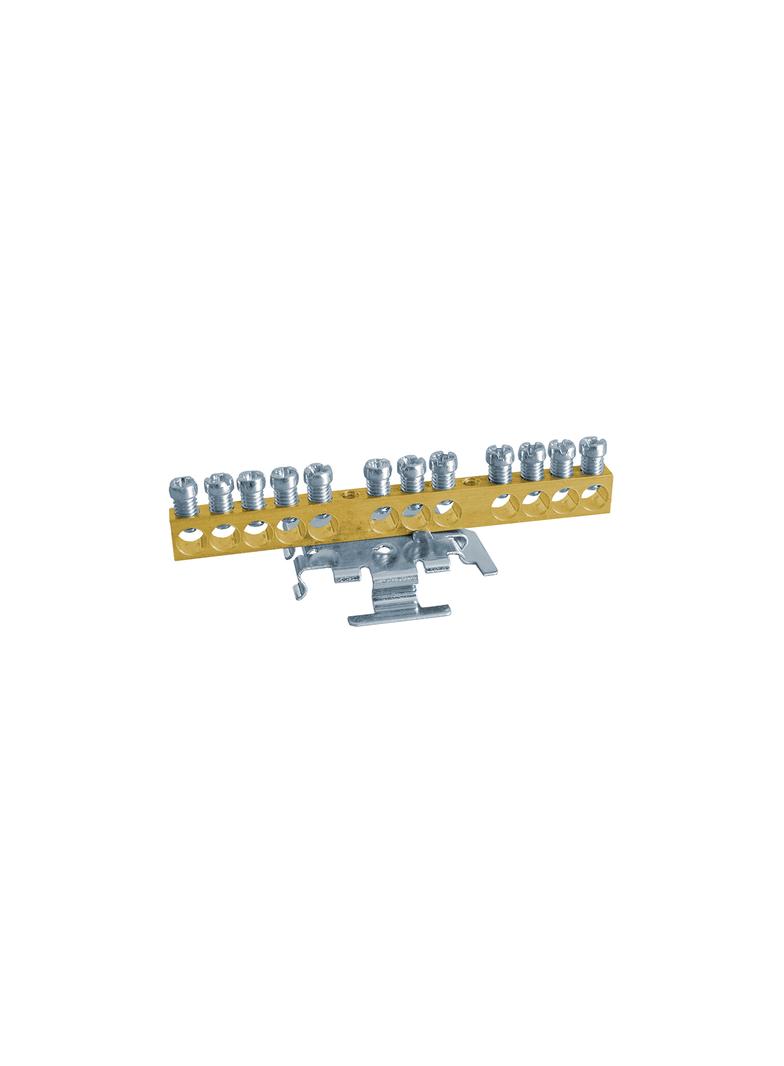 TB 12x10 Listwa zaciskowa nieosłonięta metalowy klips na szynę TH-35 12x10mm2 103859 NOARK