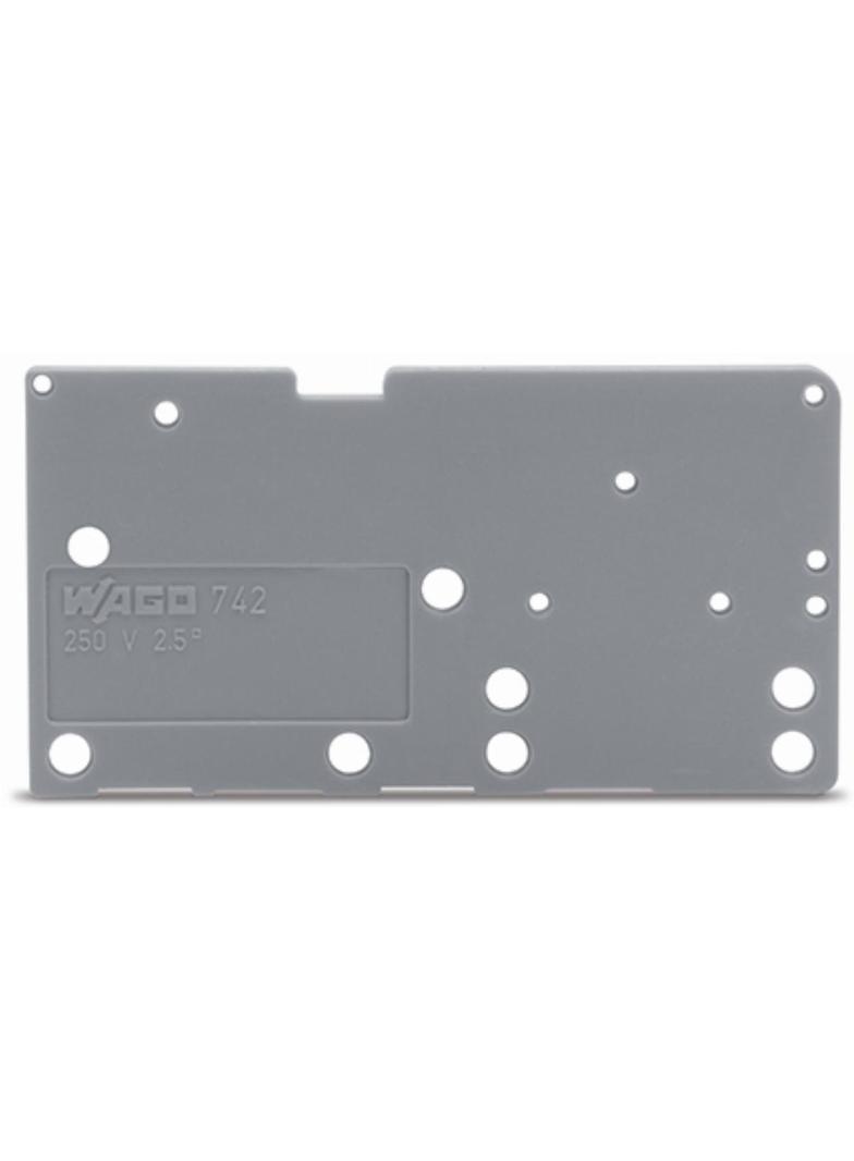 ścianka końcowa niebieska