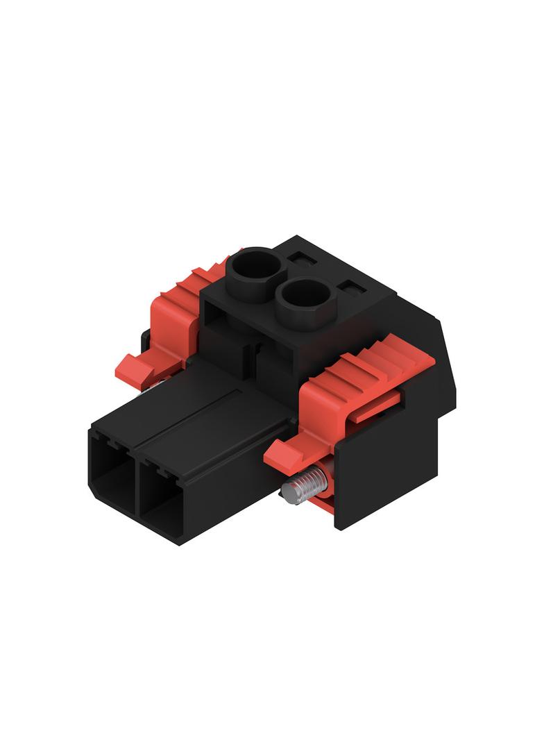 SVZ 7.62HP/02/180SFI SN BK BX Wtyk PCB (złącze wiązki), 7.62 mm, Liczba biegunów: 2, Przyłącze z jarzmem /100szt./ 1932180000 WEIDMÜLLER