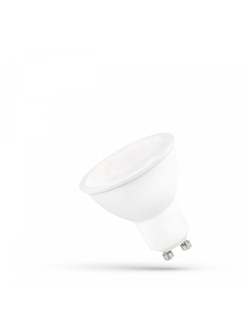 LED GU10 230V 9W SMD WW z MLECZNĄ SZYBKĄ białaSPECTRUM