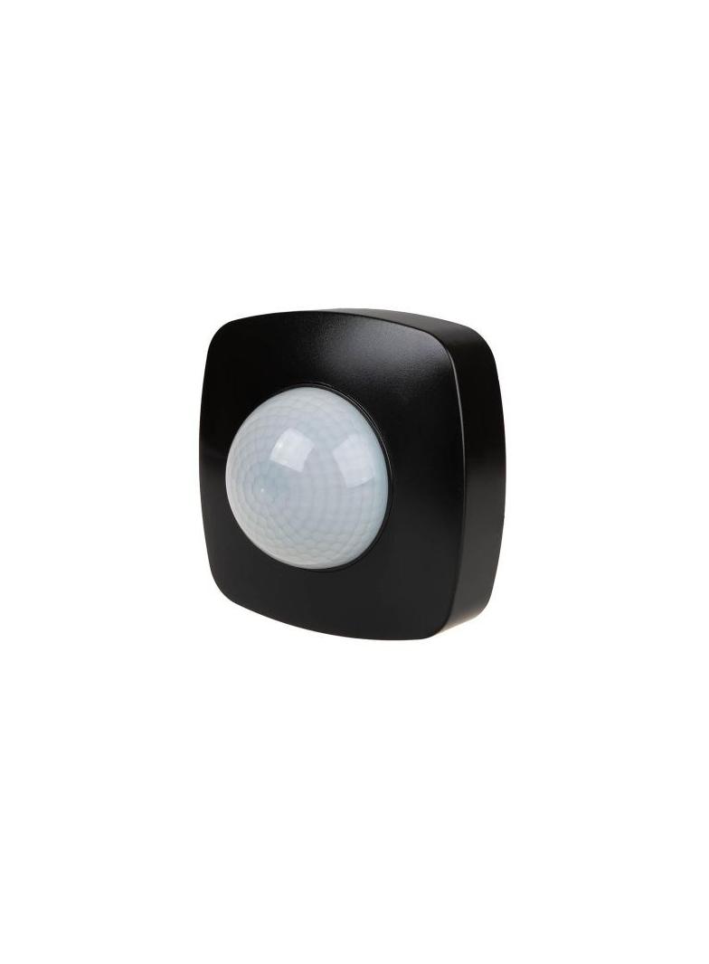 Czujnik ruchu PIR z funkcją obecności IP65 sufitowy 360° 10A 230V czarny F&F