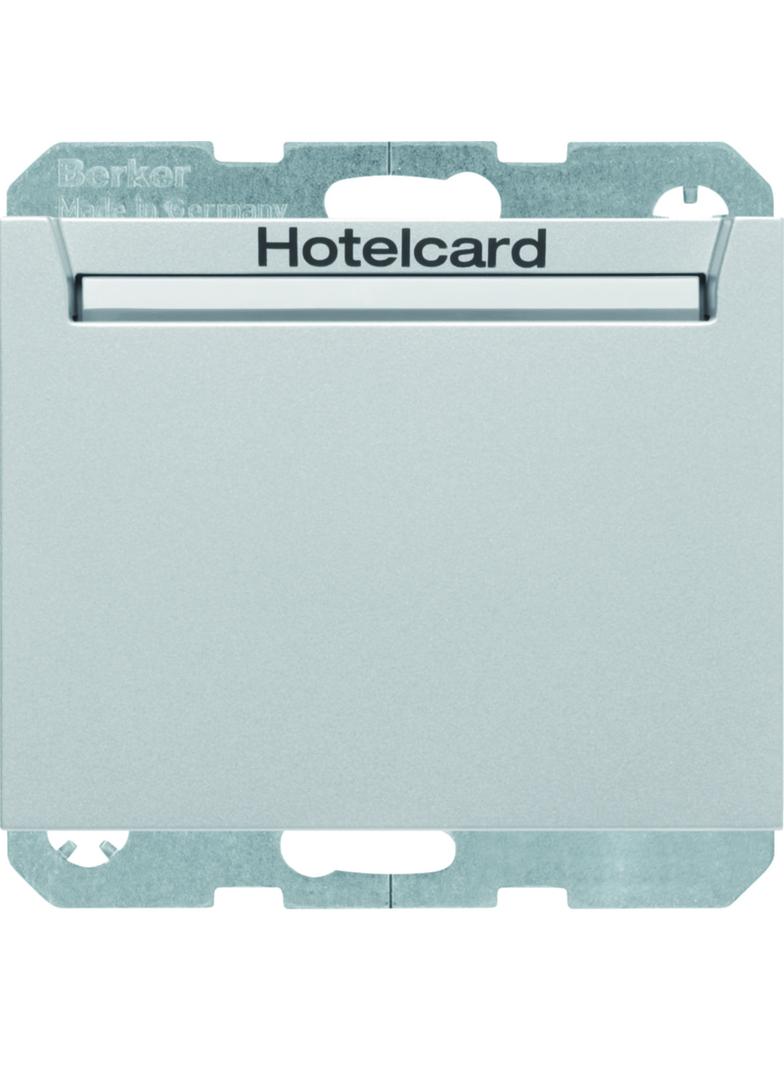 BERKER K.5 Łącznik przekaźnikowy na kartę hotelową aluminium lakierowana 16417134 HAGER