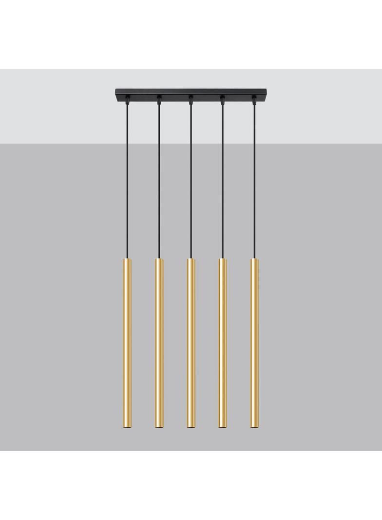 Sollux Lampa Wisząca PASTELO 5L złoty połysk SL.1198