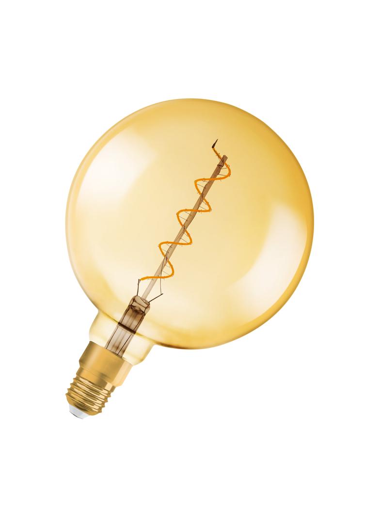 Lampa LED Vintage 1906 dim CL GLOBE200 Filament szkło przezroczyste GOLD 28 dim 5W 820 E27
