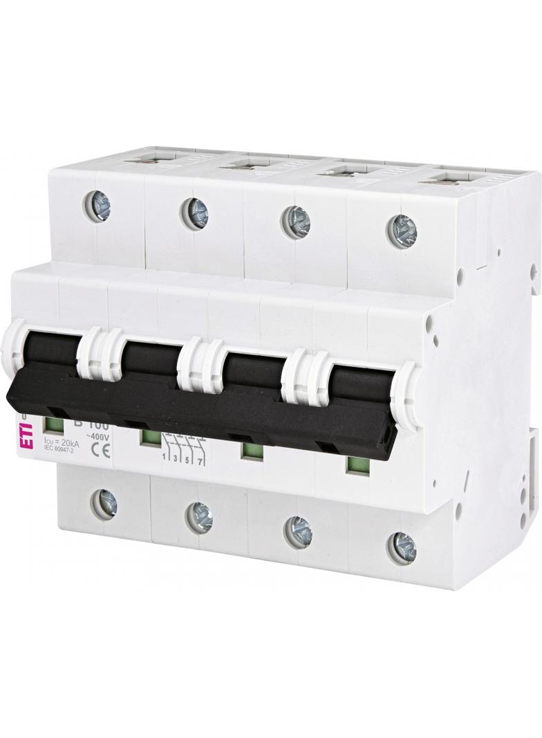 Wyłącznik nadprądowy MAT 10 4P B100A 002127732 ETI