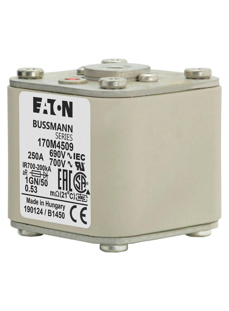 FUSE 250A 690V 1GN/50 AR UC Wkładka szybka 250A AC 690V rozmiar 1 53x69x51 mm aR IEC UL w 170M4509 E