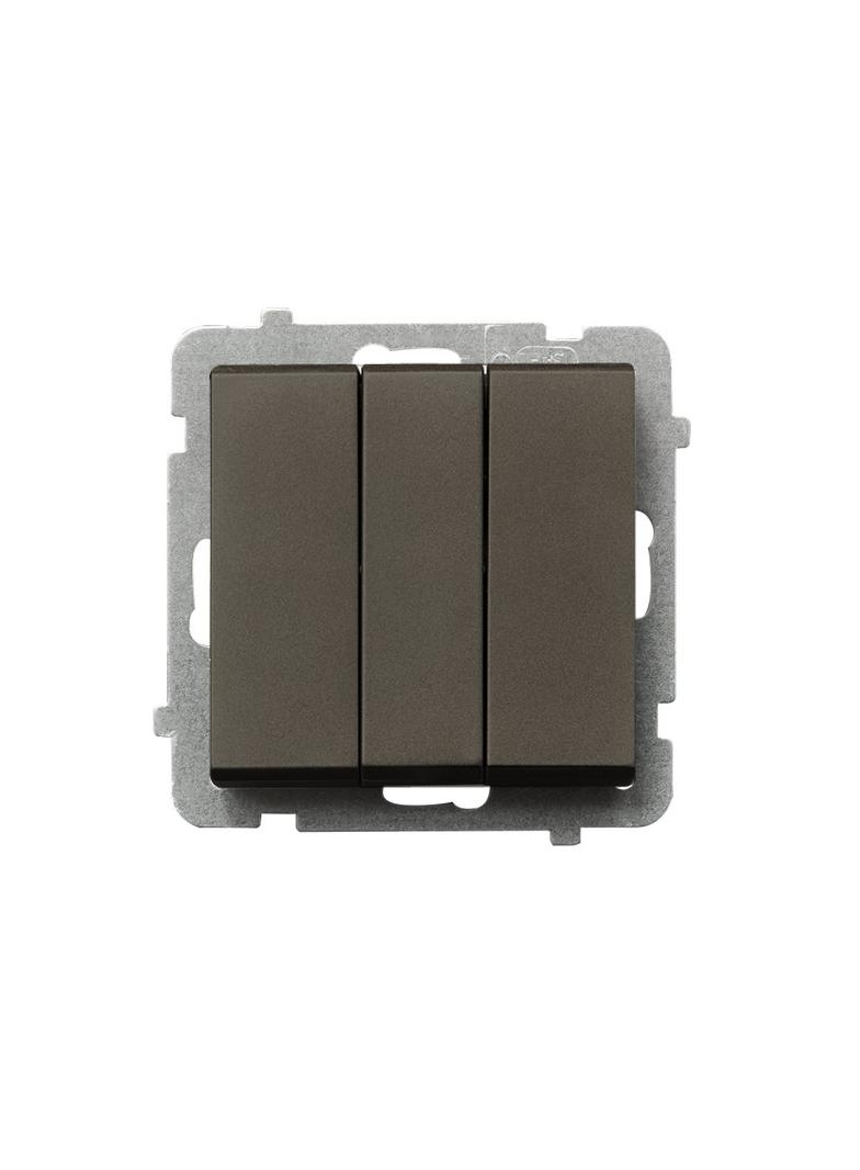 SONATA Łącznik potrójny - kolor czekoladowy metalik