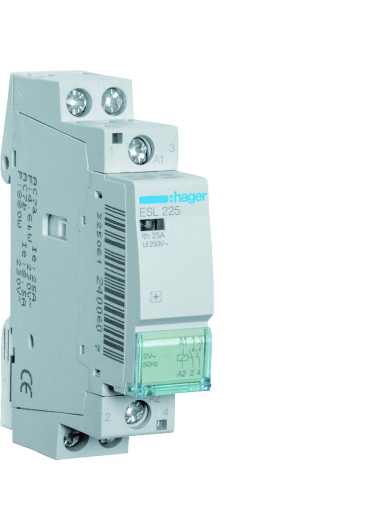 Stycznik modułowy 12V AC 2Z 25A AC-7A B ESL225 HAGER