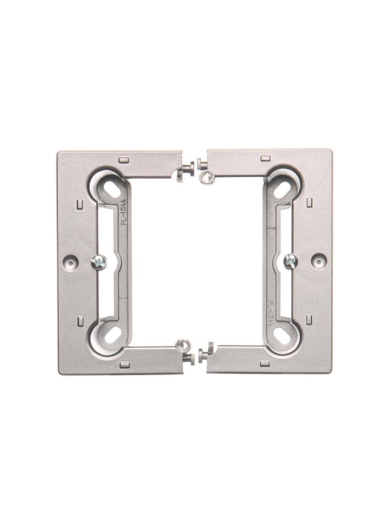Simon Basic Neos Puszka natynkowa pojedyncza składana do ramek Basic NEOS. Głębokość 40 mm. (1 szt. PSCS/.. = 2 elementy) stal inox PSCS/21 KONTAKT