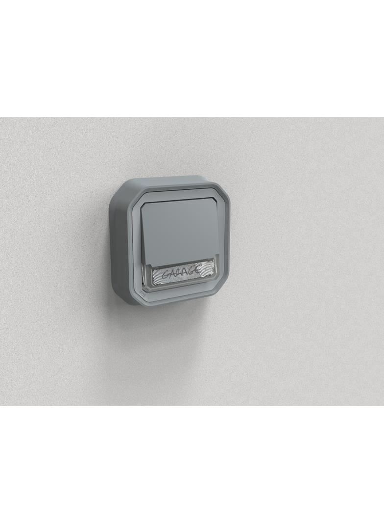 NOWE PLEXO - PRZY. NO/NC PODŚWI. Z UCHWYT ETY. PODTYNK. 10A- 250V~ SZARY