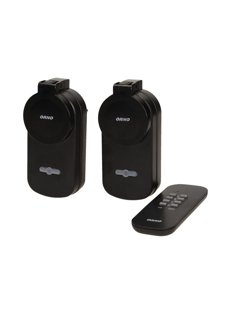 Zestaw bezprzewodowych gniazd sterowanych pilotem 2+1 IP44 OR-GB-429 ORNO