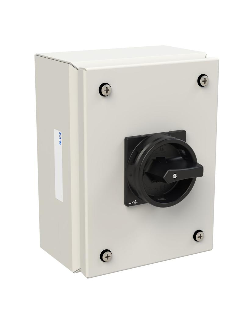 P1-32/SE1/SVB-SW/N Rozłącznik 32A 3P+N w obudowie ze stali nierdzewnej rączka czarna z blok. 197359