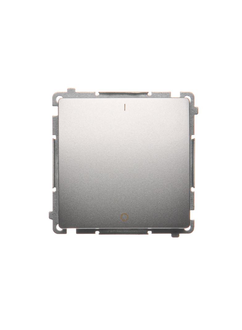 Simon Basic Łącznik dwubiegunowy 10A 250V szybkozłączka srebrny mat BMW2.01/43 KONTAKT
