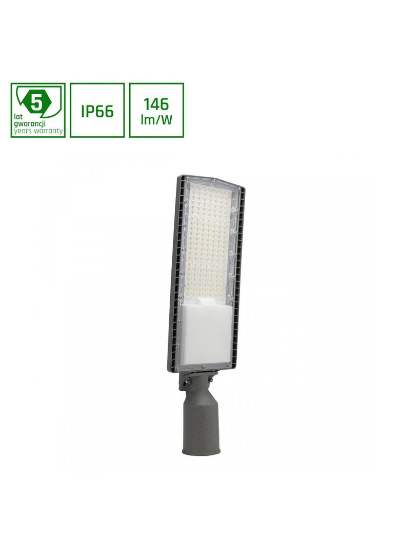STREETOS OPRAWA ULICZNA 100W NW 230V 130/80st IP66 IK09 536x166x77mm;SZARY 5 lat gw.