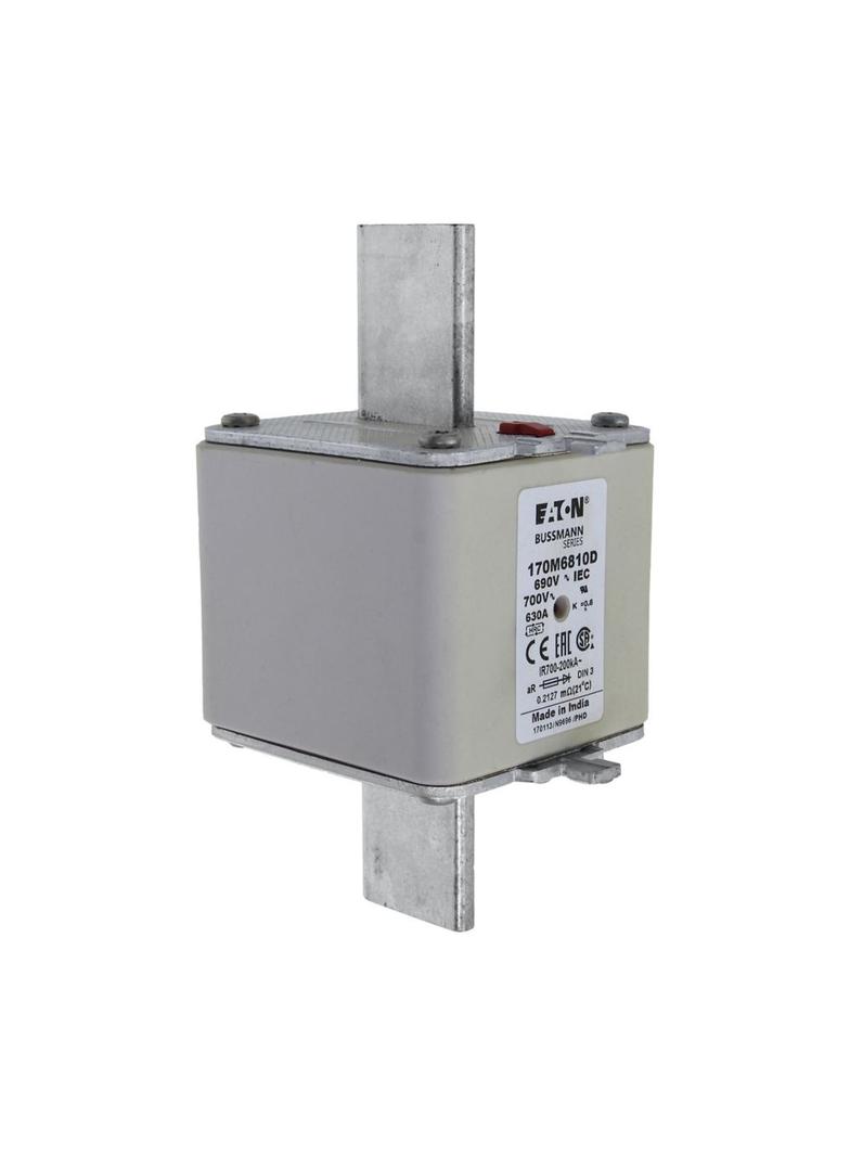 630A 690V aR DIN 3 HSDNH FUSE Wkładka szybka 630A AC 690V DIN 3 aR DIN IEC podwójny wskaźni 170M6810