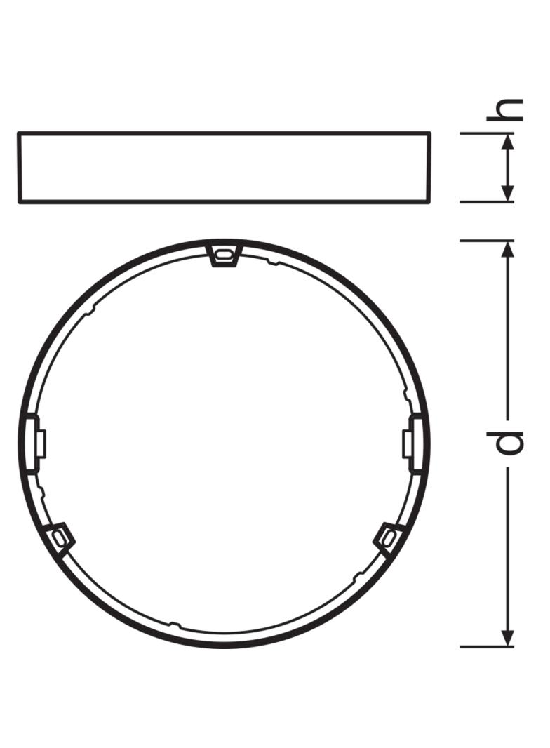 Ramka do montażu powierzchniowego Opraw DOWNLIGHT Slim DN210 4058075079199 LEDVANCE