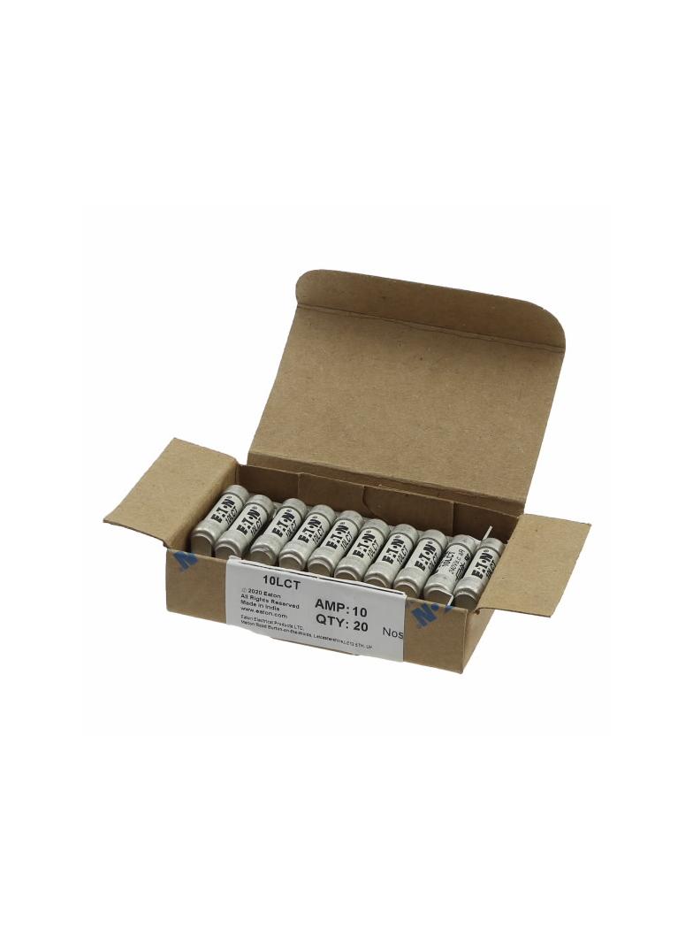 10AMP 240V AC BS88 HIGH SPEED FUSE Wkładka szybka 10A AC 240V DC 150V BS88 9x47 mm aR BS 10LCT EATON