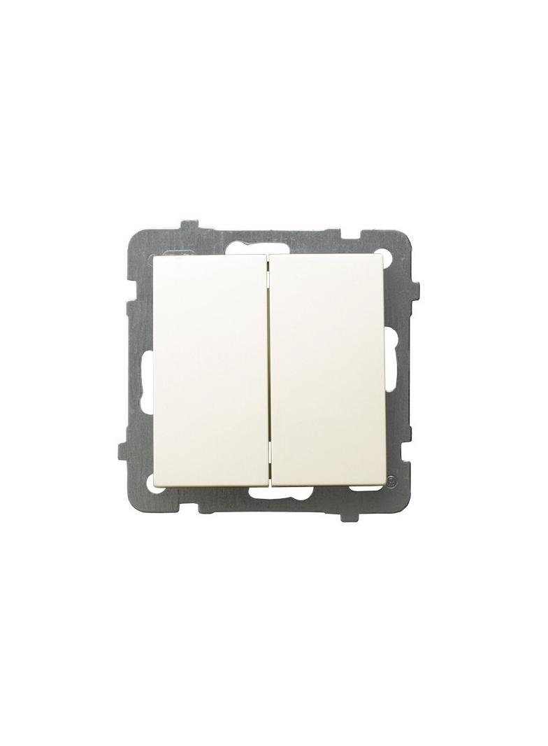 AS Łącznik dwugrupowy świecznikowy - kolor ecru