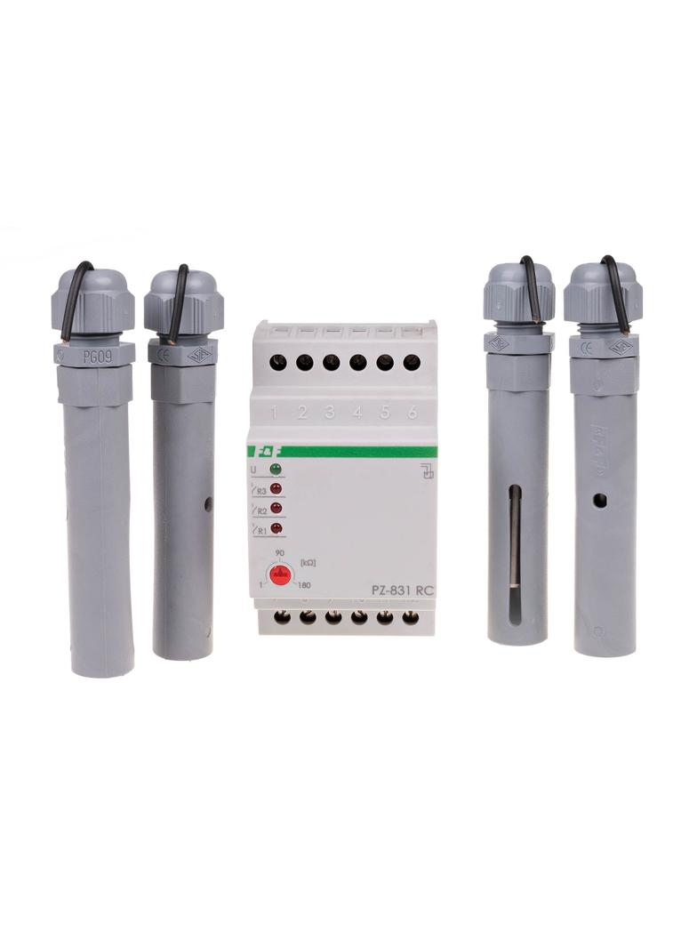 przekaźnik kontroli poziomu cieczy PZ-831 RC, montaz na szynie DIN,styk: 3x1NO 230V