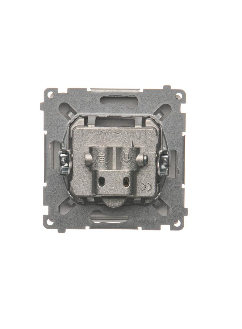 Simon Basic Gniazdo antenowe R-TV zakończeniowe do gniazd przelotowych 1x wejście: 5–862 MHz stal in