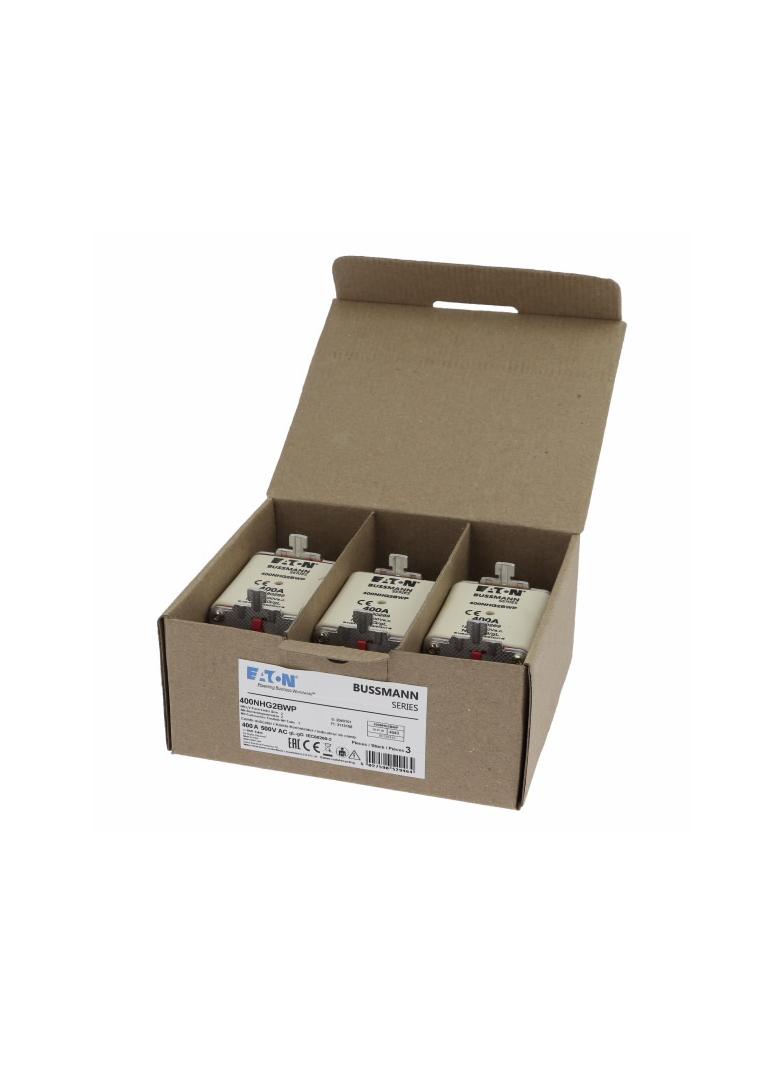 NH 400A 500V gG rozmiar 2 WEATHER RESISTANT NH LV 400A 500V gG rozmiar 2 WR 400NHG2BWP EATON