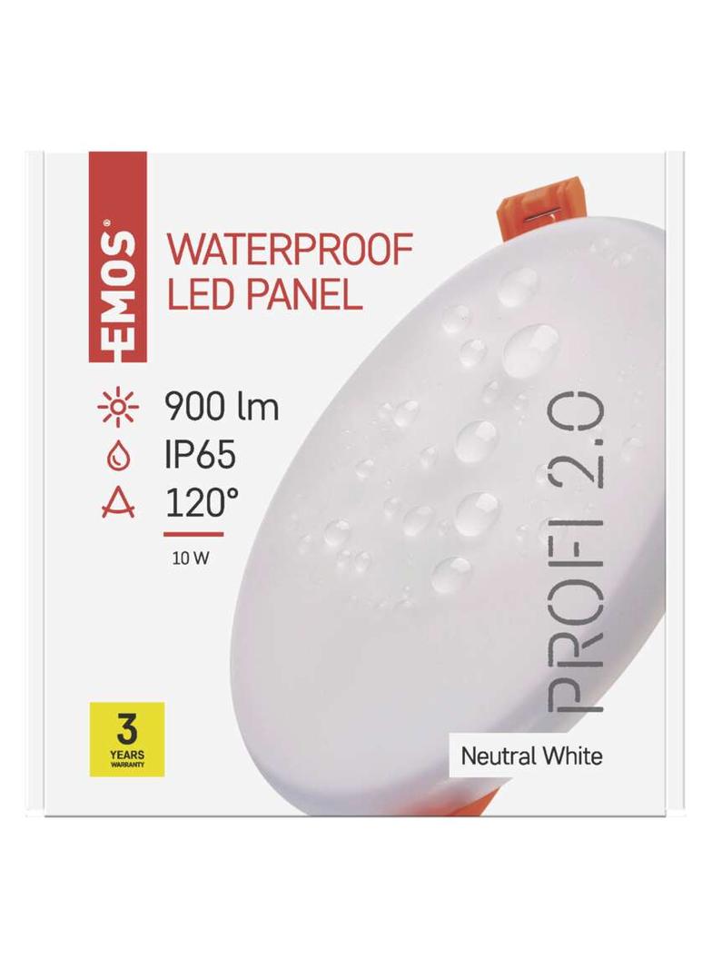 Panel LED wpuszczany okrągły 10W IP65 neutralna biel ZV1132 EMOS
