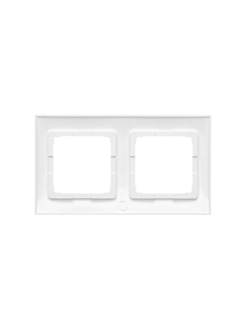 Simon 54 Premium Ramka 2-krotna PREMIUM do puszek karton-gips IP20 / IP44 biały DRK2/11 KONTAKT