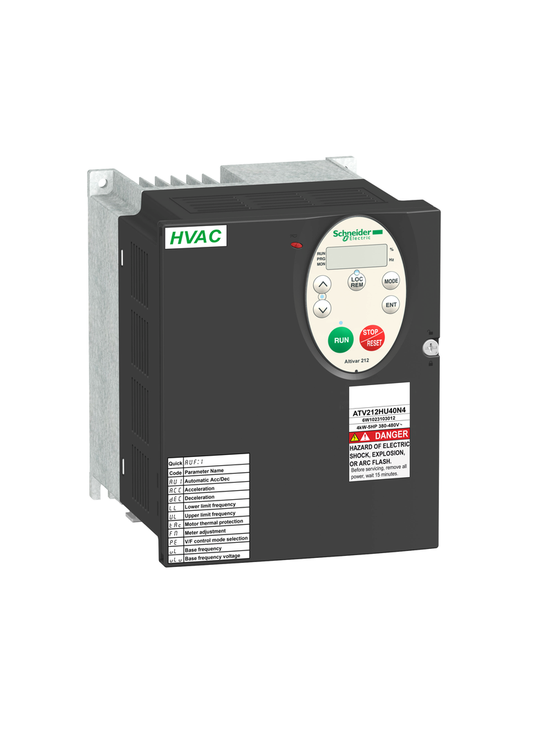 Przemiennik częstotliwości ATV212 3 fazowe 380/480VAC 50/60Hz 4kW 9.1A IP21