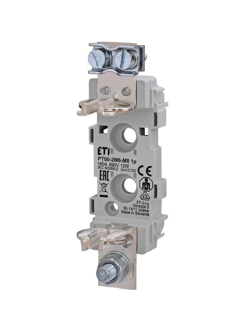 Podstawa bezpiecznikowa PT 00 2M6-M8 1P 004121302 ETI