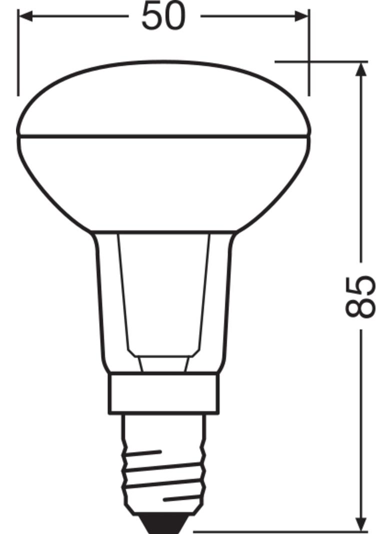 Lampa LED PARATHOM non-dim R50 25 36° 1,5W 827 E14