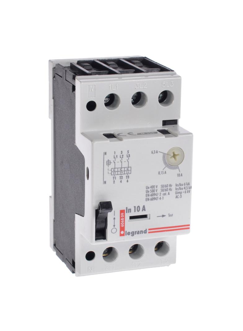 Wyłącznik Silnikowy 3P 4Kw 6,3-10A M 250 10 606809 LEGRAND