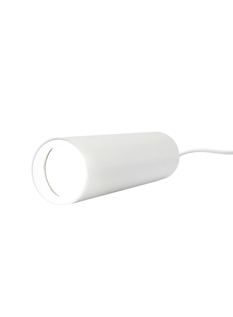 OPRAWA MADARA MINI II GU10 ZWIS NA SZYNOPRZEWÓD 3F 230V IP20 fi55*200mm BIAŁY kabel 1m