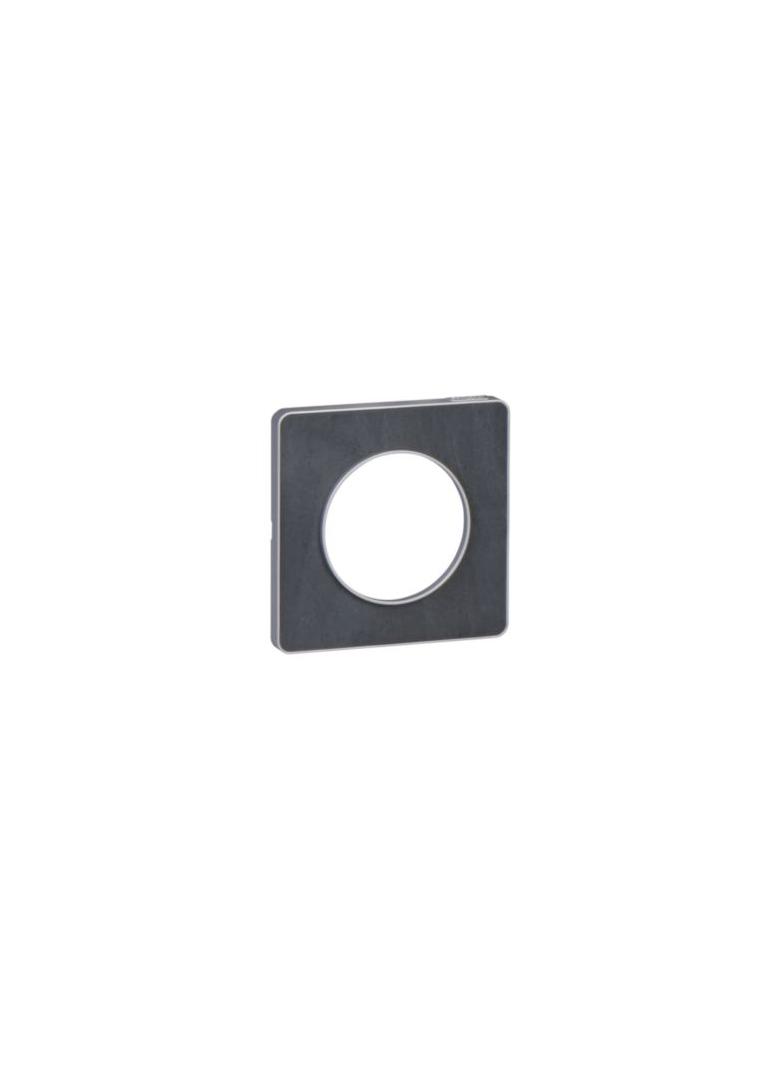 Odace Touch, ramka 1-krotna, podstawa aluminium, kamień ardoise