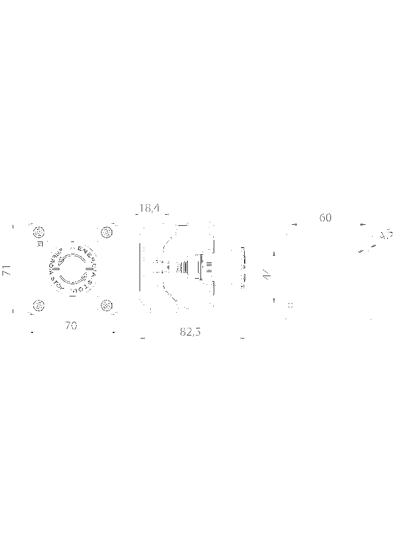 KASETA KOMPLETNA 1-OTWOROWA Z PRZYCISKIEM B I 2 PRZEPUSTAMI M20