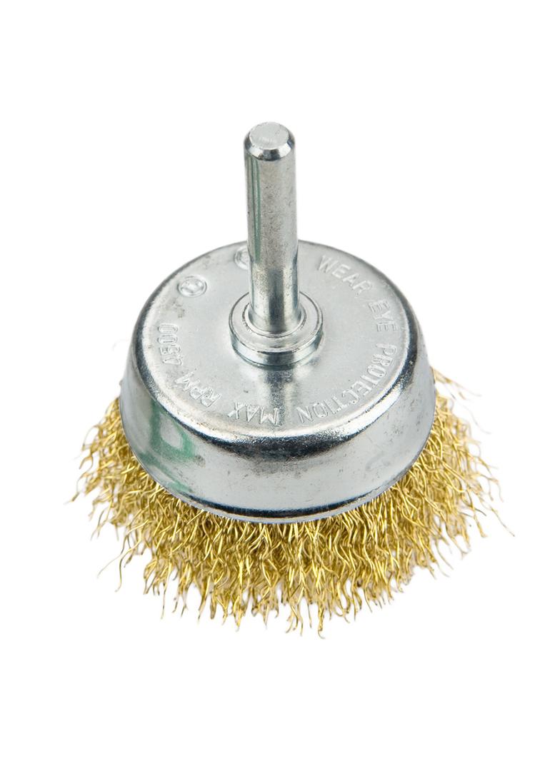 Szczotka druciana doczołowa z trzpieniem 50 mm